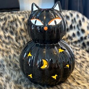 🆕Black Cat Ceramic Light Up Lantern, OS